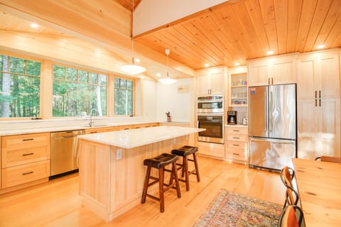 New Kitchen, island with stools