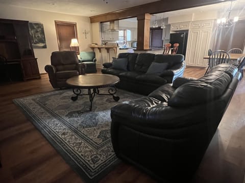 A comfortable living area with Roku TV