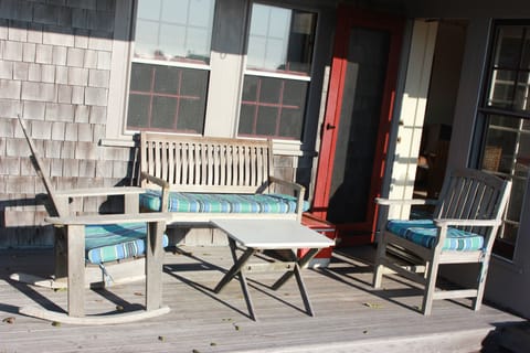 Best place to start your day...on the deck with a cup of coffee, rain or shine 