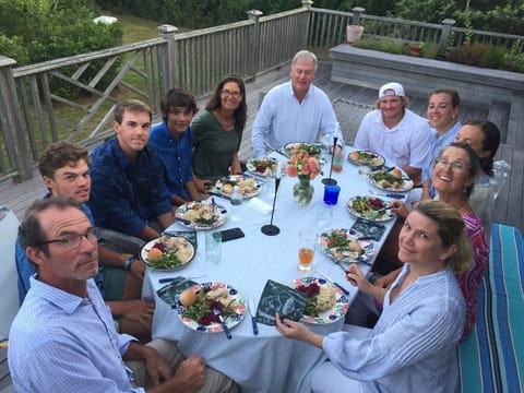 Cook brunch or dinner outside on the Blackstone Griddle and dine alfresco