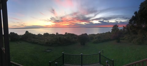 Take in the sunset from the porch