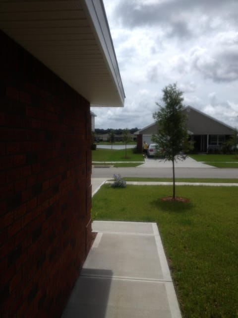 View of lake from front door