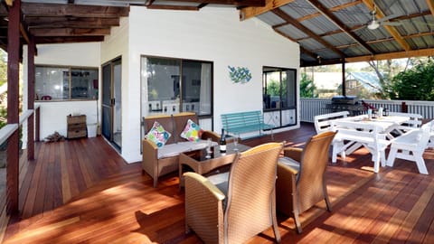 Beautiful sun drenched deck