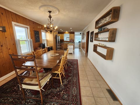 dining room to marsh side