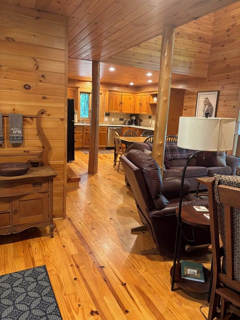 TV, fireplace, DVD player, books