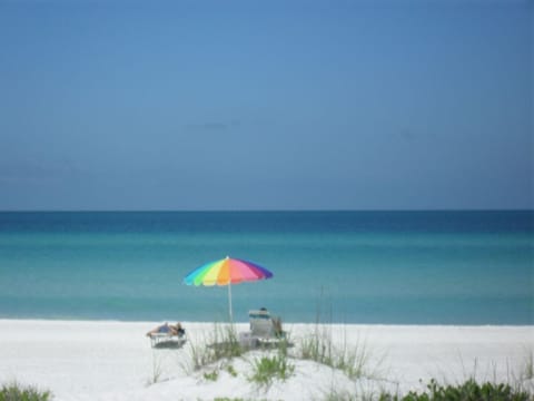 White powder sand