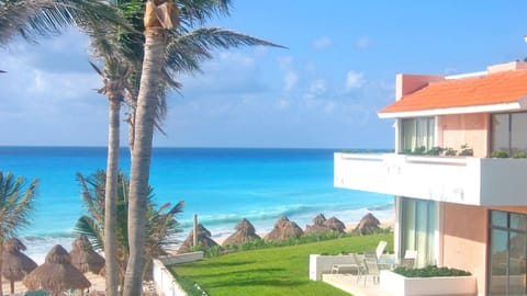 3 level beachfront villa with ocean views on all floors