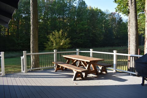 Large deck area.