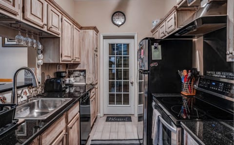 Our Kitchen (very well equipped), spices, tea, coffee, sugar, oil, kitchen towel