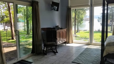 Master bedroom; Beautiful view; sliding glass door to patio