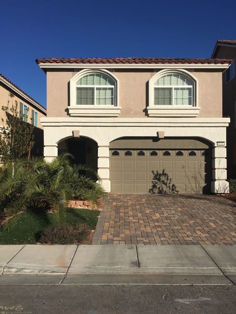 Front of the 2400 square foot home garage parking available 