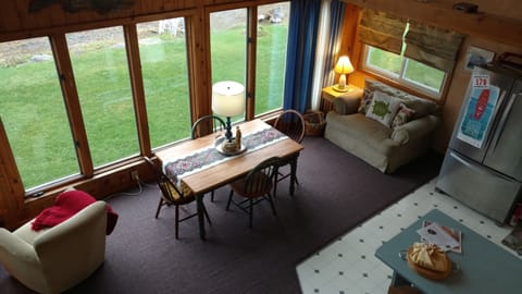 Upstairs loft view, looking down, into Great Room. 