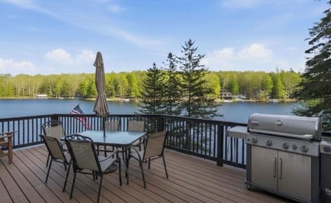 Your private deck overlooking the lake (like being on the bow of a ship)