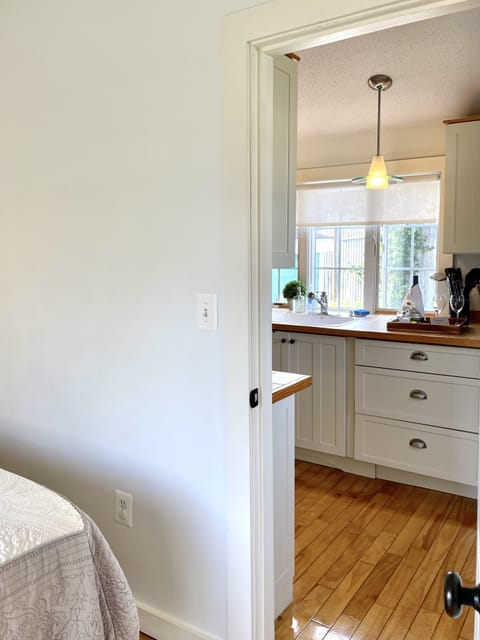 Kitchen view from the master bedroom.