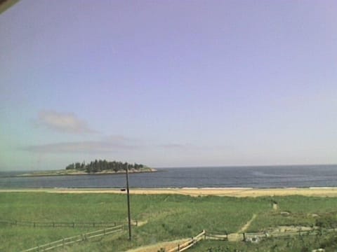 The beach in front of Rockledge cottage. View from the deck. 