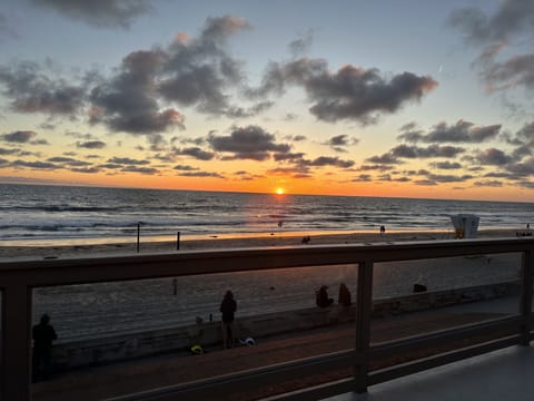View from the top deck, overlooking the boardwalk.