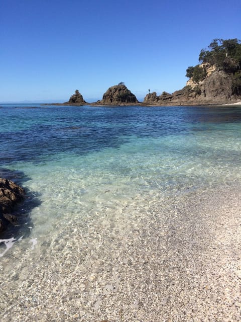 Beach nearby, sun loungers