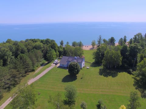 Aerial view of the property