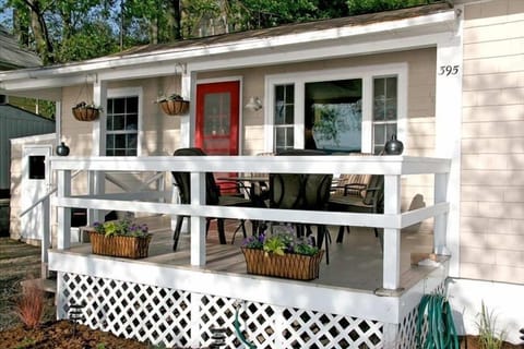Our front porch is just steps from Keuka Lake.