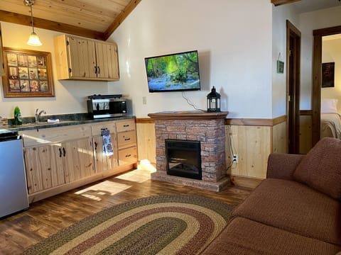As of 2025, this cabin has a smart TV! Updated photos coming soon.