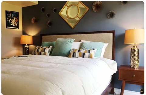 4 bedrooms, iron/ironing board, travel crib, WiFi