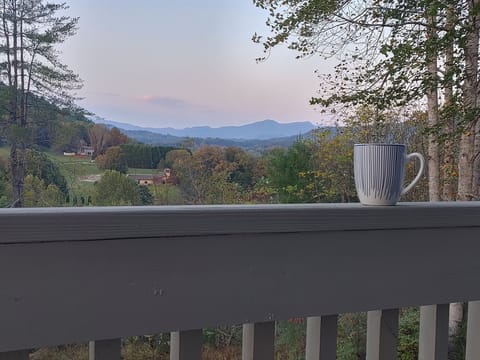 Long-range views from the deck and from inside.