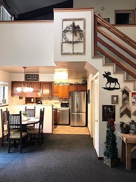 From living room looking in to dining room and kitchen
