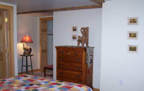 Master bedroom with queen bed