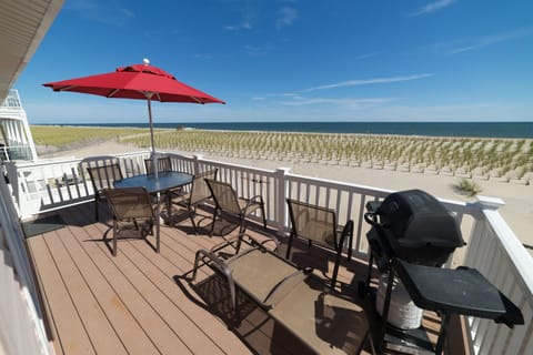 lovely oceanfront view from your upstairs deck
