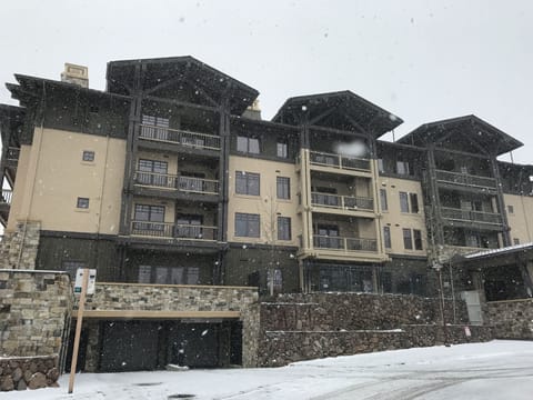 North Face Building. Shows garage entry as well.