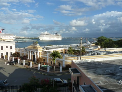 View of San Harbor from large balcony.