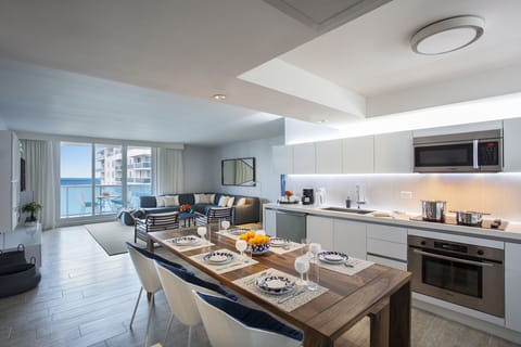 A warm and welcoming Kitchen leads into a comfortable Living Room