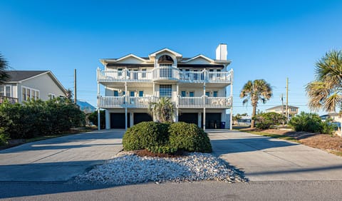 View of this beautiful 3 story beach house from Ocean Drive