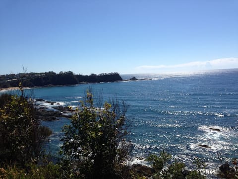Cliff top walks over the road