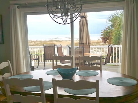 View from kitchen and dining