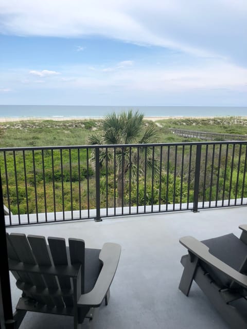 Master bedroom deck and view