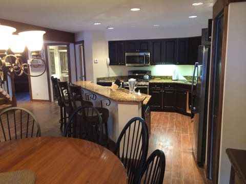 Kitchen from dining area