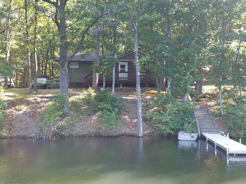 Dock & shore.  Lake level is high!