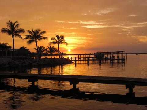 Sunsets from our private dock