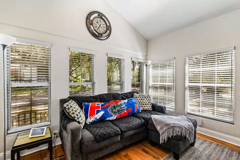 Living room from workspace view