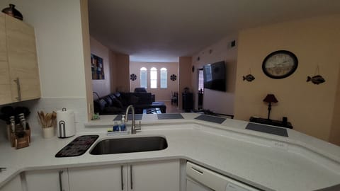 Spacious living room and den