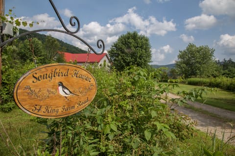 Sign at driveway entrance