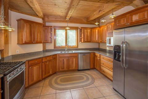 Cherry kitchen on main level