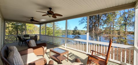 Expansive lake views from the porch