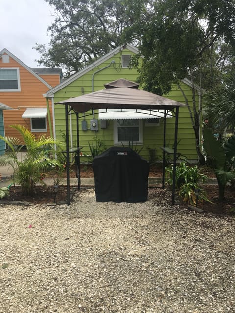 The barbecue in the garden