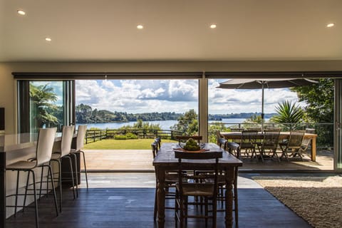View of the lake from inside