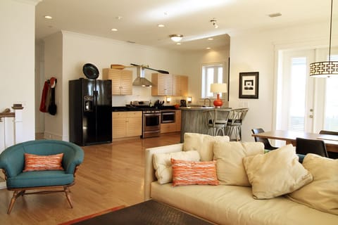 Living room, kitchen and dining - literally a great room