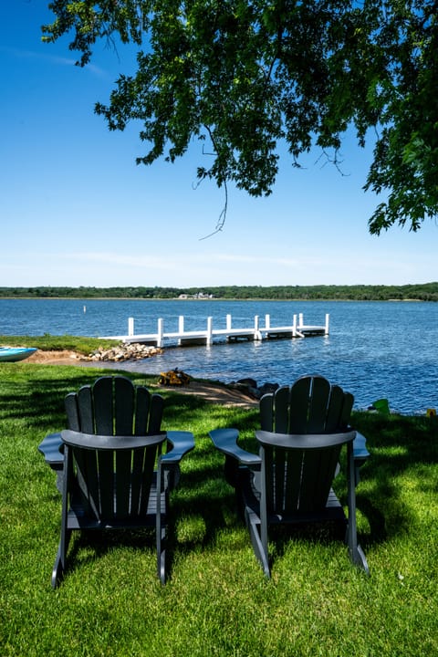 Enjoy the backyard views.