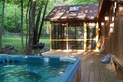 Rear Deck, Hot Tub and Screened Porch