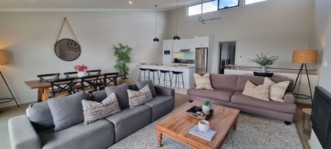 Stockyards 2, Jindabyne - Upper Level - Kitchen, Living, Dining all with views